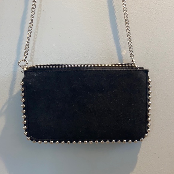 NWOT Zara black purse with silver studs - Picture 1 of 5
